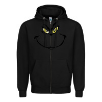 Black Grinch Face Zipper Hoodie - artisFamous