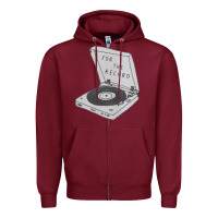 Burgundy for the record Zipper Hoodie - artisFamous