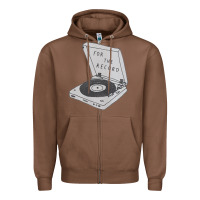Chestnut for the record Zipper Hoodie - artisFamous