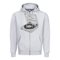 Heather Grey for the record Zipper Hoodie - artisFamous