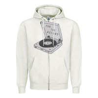 Oatmeal Heather for the record Zipper Hoodie - artisFamous