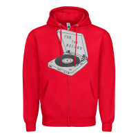 Red for the record Zipper Hoodie - artisFamous