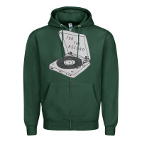 Sports Green for the record Zipper Hoodie - artisFamous