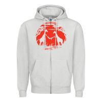 Dove Grey giraffe Zipper Hoodie - artisFamous
