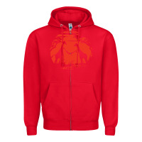 Red giraffe Zipper Hoodie - artisFamous
