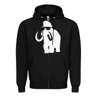 Black mammoth Zipper Hoodie - artisFamous