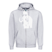 Heather Grey mammoth Zipper Hoodie - artisFamous