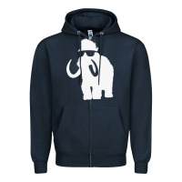 Navy mammoth Zipper Hoodie - artisFamous