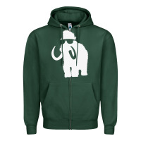 Sports Green mammoth Zipper Hoodie - artisFamous