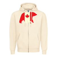 Sandshell Canadian Bear Zipper Hoodie - artisFamous