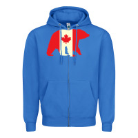 True Royal Canadian Bear Zipper Hoodie - artisFamous