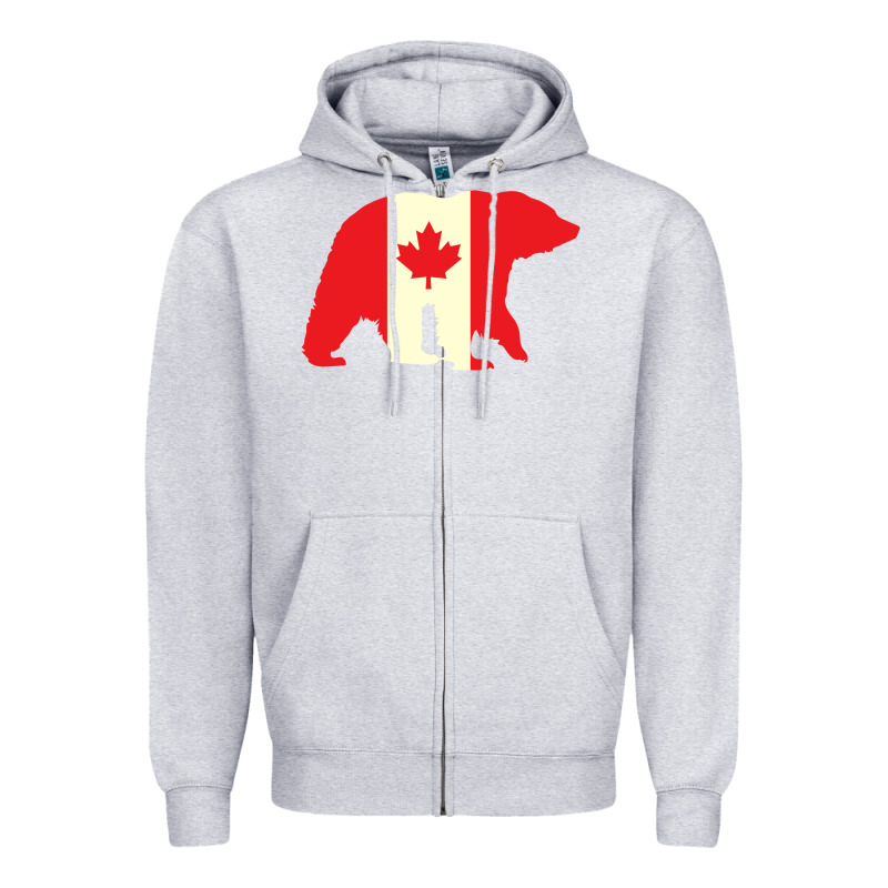 Canadian Bear Zipper Hoodie by artisFamous | Teevron