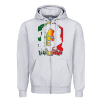 Heather Grey alpha blondy Zipper Hoodie - artisFamous