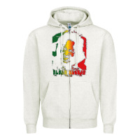 Oatmeal Heather alpha blondy Zipper Hoodie - artisFamous