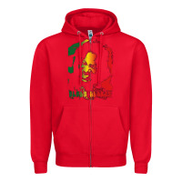 Red alpha blondy Zipper Hoodie - artisFamous