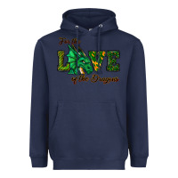 Navy For The Love Of The Dragons Heavyweight Hoodie - RanaPortraitStore