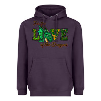 Plum For The Love Of The Dragons Heavyweight Hoodie - RanaPortraitStore