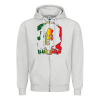Dove Grey alpha blondy Zipper Hoodie - artisFamous