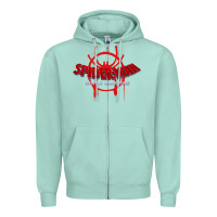 Seafoam into the spider verse film Zipper Hoodie - artisFamous
