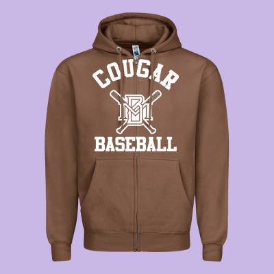 Blue Mountain Cougars Club Zipper Hoodie Designed By Artisfamous