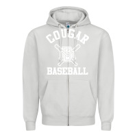 Dove Grey blue mountain cougars club Zipper Hoodie - artisFamous
