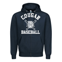 Navy blue mountain cougars club Zipper Hoodie - artisFamous