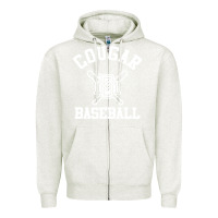 Oatmeal Heather blue mountain cougars club Zipper Hoodie - artisFamous