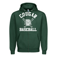 Sports Green blue mountain cougars club Zipper Hoodie - artisFamous
