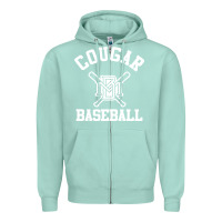 Seafoam blue mountain cougars club Zipper Hoodie - artisFamous