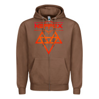 Chestnut neffex music Zipper Hoodie - artisFamous