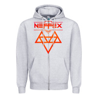 Heather Grey neffex music Zipper Hoodie - artisFamous