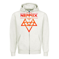Oatmeal Heather neffex music Zipper Hoodie - artisFamous