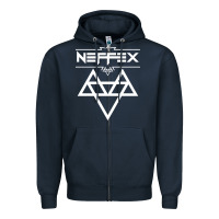 Navy neffex music Zipper Hoodie - artisFamous