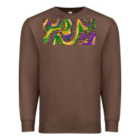 Chestnut Mardi gras colors with leopard Premium Sweatshirt - RanaPortraitStore