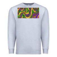Heather Grey Mardi gras colors with leopard Premium Sweatshirt - RanaPortraitStore