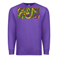 Purple Mardi gras colors with leopard Premium Sweatshirt - RanaPortraitStore