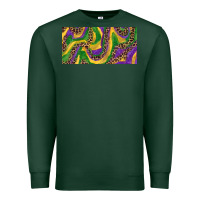 Sports Green Mardi gras colors with leopard Premium Sweatshirt - RanaPortraitStore