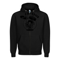 Black records Zipper Hoodie - artisFamous