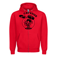 Red records Zipper Hoodie - artisFamous