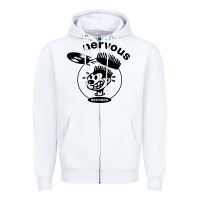 White records Zipper Hoodie - artisFamous