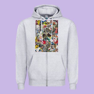 Sneaker Searth Zipper Hoodie Designed By Artisfamous