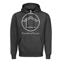 Charcoal Heather the beatbox house Zipper Hoodie - artisFamous