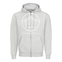 Dove Grey the beatbox house Zipper Hoodie - artisFamous