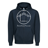 Navy the beatbox house Zipper Hoodie - artisFamous
