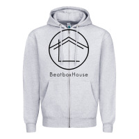 Heather Grey the beatbox house Zipper Hoodie - artisFamous