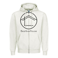 Oatmeal Heather the beatbox house Zipper Hoodie - artisFamous