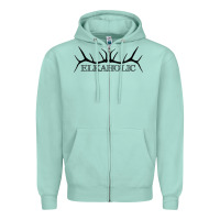 Seafoam Elkaholic Zipper Hoodie - artisFamous