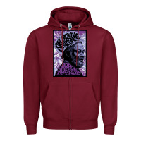 Burgundy skylark horace andy Zipper Hoodie - artisFamous