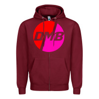 Burgundy dmb dave matthews Zipper Hoodie - artisFamous