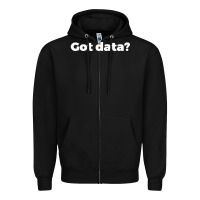 Black data science humor white Zipper Hoodie - artisFamous
